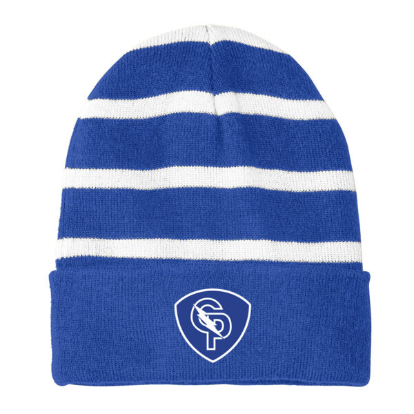 STC31 - EMB - C232E005 - Striped Beanie Thumbnail