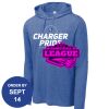 Carroll - PosiCharge ® Tri Blend Wicking Long Sleeve Hoodie Thumbnail