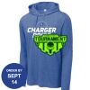 Carroll - PosiCharge ® Tri Blend Wicking Long Sleeve Hoodie Thumbnail