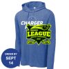 Carroll - PosiCharge ® Tri Blend Wicking Long Sleeve Hoodie Thumbnail
