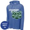 Carroll - PosiCharge ® Tri Blend Wicking Long Sleeve Hoodie Thumbnail