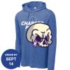 Carroll - PosiCharge ® Tri Blend Wicking Long Sleeve Hoodie Thumbnail