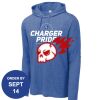 Carroll - PosiCharge ® Tri Blend Wicking Long Sleeve Hoodie Thumbnail