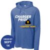 Carroll - PosiCharge ® Tri Blend Wicking Long Sleeve Hoodie Thumbnail