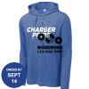 Carroll - PosiCharge ® Tri Blend Wicking Long Sleeve Hoodie Thumbnail