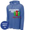 Carroll - PosiCharge ® Tri Blend Wicking Long Sleeve Hoodie Thumbnail