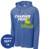 Carroll - PosiCharge ® Tri Blend Wicking Long Sleeve Hoodie Thumbnail