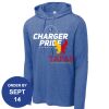 Carroll - PosiCharge ® Tri Blend Wicking Long Sleeve Hoodie Thumbnail