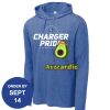 Carroll - PosiCharge ® Tri Blend Wicking Long Sleeve Hoodie Thumbnail