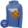 Carroll - PosiCharge ® Tri Blend Wicking Long Sleeve Hoodie Thumbnail