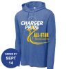 Carroll - PosiCharge ® Tri Blend Wicking Long Sleeve Hoodie Thumbnail