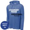 Carroll - PosiCharge ® Tri Blend Wicking Long Sleeve Hoodie Thumbnail