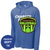 Carroll - PosiCharge ® Tri Blend Wicking Long Sleeve Hoodie Thumbnail