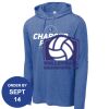 Carroll - PosiCharge ® Tri Blend Wicking Long Sleeve Hoodie Thumbnail