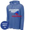 Carroll - PosiCharge ® Tri Blend Wicking Long Sleeve Hoodie Thumbnail
