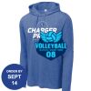 Carroll - PosiCharge ® Tri Blend Wicking Long Sleeve Hoodie Thumbnail