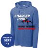 Carroll - PosiCharge ® Tri Blend Wicking Long Sleeve Hoodie Thumbnail
