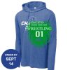 Carroll - PosiCharge ® Tri Blend Wicking Long Sleeve Hoodie Thumbnail