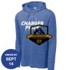 Carroll - PosiCharge ® Tri Blend Wicking Long Sleeve Hoodie Thumbnail