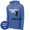 Carroll - PosiCharge ® Tri Blend Wicking Long Sleeve Hoodie Thumbnail