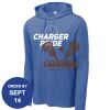 Carroll - PosiCharge ® Tri Blend Wicking Long Sleeve Hoodie Thumbnail