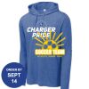 Carroll - PosiCharge ® Tri Blend Wicking Long Sleeve Hoodie Thumbnail