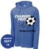 Carroll - PosiCharge ® Tri Blend Wicking Long Sleeve Hoodie Thumbnail