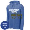 Carroll - PosiCharge ® Tri Blend Wicking Long Sleeve Hoodie Thumbnail