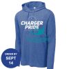 Carroll - PosiCharge ® Tri Blend Wicking Long Sleeve Hoodie Thumbnail