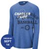 Carroll - PosiCharge ® Long Sleeve Tri Blend Wicking Raglan Tee Thumbnail