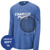 Carroll - PosiCharge ® Long Sleeve Tri Blend Wicking Raglan Tee Thumbnail