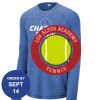 Carroll - PosiCharge ® Long Sleeve Tri Blend Wicking Raglan Tee Thumbnail