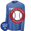 Carroll - PosiCharge ® Long Sleeve Tri Blend Wicking Raglan Tee Thumbnail