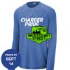 Carroll - PosiCharge ® Long Sleeve Tri Blend Wicking Raglan Tee Thumbnail