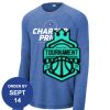 Carroll - PosiCharge ® Long Sleeve Tri Blend Wicking Raglan Tee Thumbnail