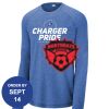 Carroll - PosiCharge ® Long Sleeve Tri Blend Wicking Raglan Tee Thumbnail