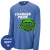 Carroll - PosiCharge ® Long Sleeve Tri Blend Wicking Raglan Tee Thumbnail