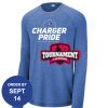 Carroll - PosiCharge ® Long Sleeve Tri Blend Wicking Raglan Tee Thumbnail
