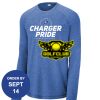 Carroll - PosiCharge ® Long Sleeve Tri Blend Wicking Raglan Tee Thumbnail