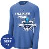 Carroll - PosiCharge ® Long Sleeve Tri Blend Wicking Raglan Tee Thumbnail
