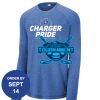 Carroll - PosiCharge ® Long Sleeve Tri Blend Wicking Raglan Tee Thumbnail