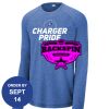 Carroll - PosiCharge ® Long Sleeve Tri Blend Wicking Raglan Tee Thumbnail