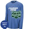 Carroll - PosiCharge ® Long Sleeve Tri Blend Wicking Raglan Tee Thumbnail