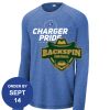 Carroll - PosiCharge ® Long Sleeve Tri Blend Wicking Raglan Tee Thumbnail