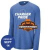 Carroll - PosiCharge ® Long Sleeve Tri Blend Wicking Raglan Tee Thumbnail