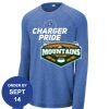 Carroll - PosiCharge ® Long Sleeve Tri Blend Wicking Raglan Tee Thumbnail