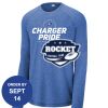 Carroll - PosiCharge ® Long Sleeve Tri Blend Wicking Raglan Tee Thumbnail