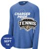 Carroll - PosiCharge ® Long Sleeve Tri Blend Wicking Raglan Tee Thumbnail