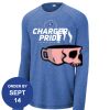Carroll - PosiCharge ® Long Sleeve Tri Blend Wicking Raglan Tee Thumbnail
