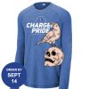 Carroll - PosiCharge ® Long Sleeve Tri Blend Wicking Raglan Tee Thumbnail